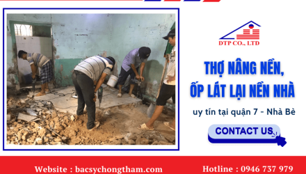 Thợ nâng nền, ốp lát lại nền nhà uy tín tại quận 7 - Nhà Bè 